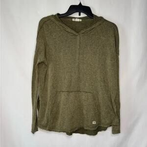 Billabong Women's Olive Green Lightweight Hoodie Sweatshirt Size S